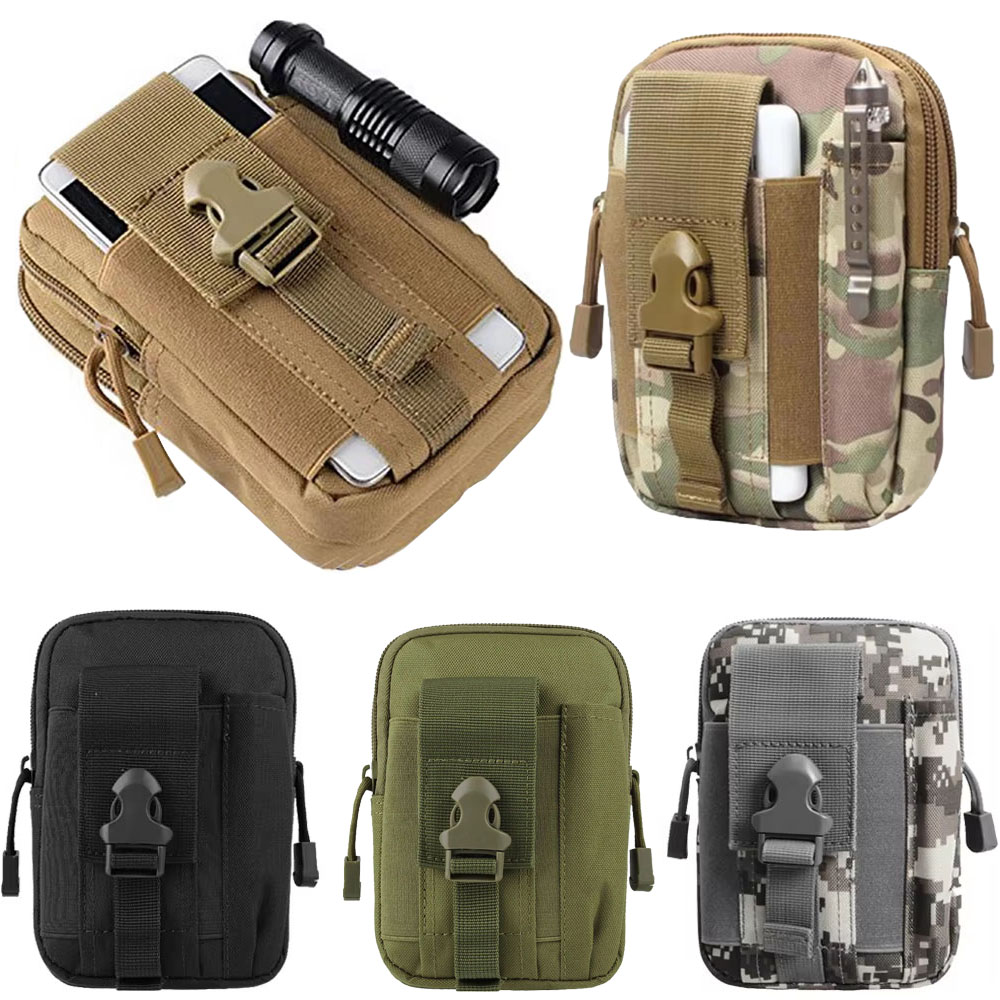Edc Carry Fanny Pack - アウトドアギアツールガジェットポケットベルトバッグ戦術的なウエスト EDC パック多機能スポーツハイキング狩猟モール携帯電話ポーチ