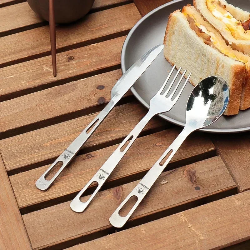 Hwzbben-チタン食器セット、フォーク、スプーン、ナイフ - Edc Everyday Carry Knives のレビューと価格