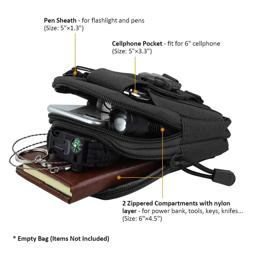 アウトドアギアツールガジェットポケットベルトバッグ戦術的なウ - Edc Carry Fanny Pack のレビューと価格